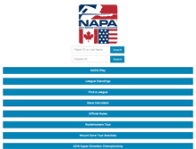 Tablet Screenshot of napaleagues.com